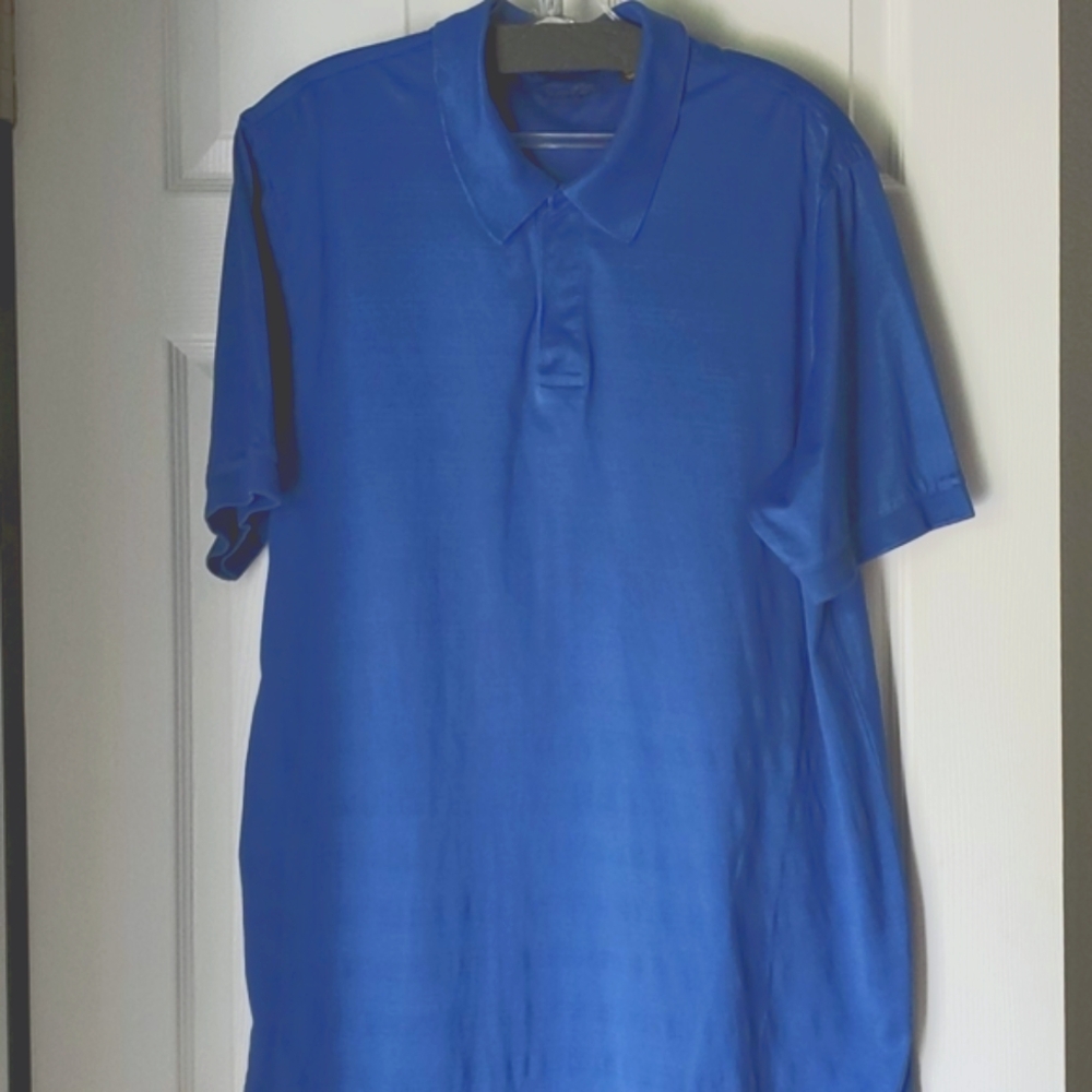 EUC TASSO ELBA BLUE COLLARED SHIRT (LARGE)